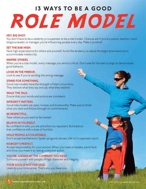 Be a Good Role Model